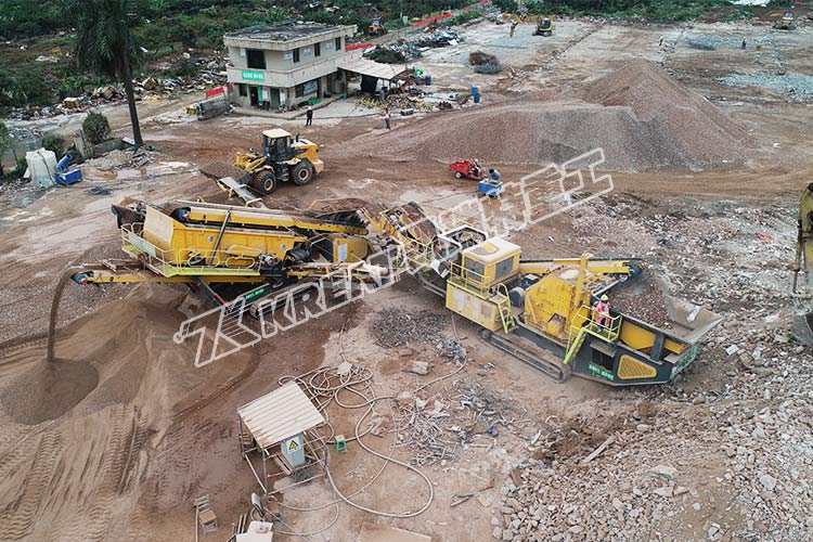 移動破碎站如何破碎篩分建筑垃圾？